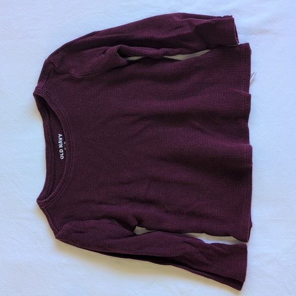 old navy 2-pack thermal waffle knit cotton long sleeve shirt bundle 24m baby - Picture 5 of 7